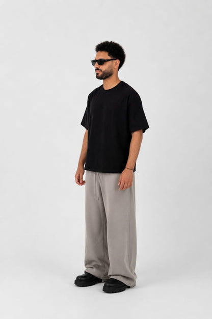 Wild Bloom Boxy Fit Tee - Black