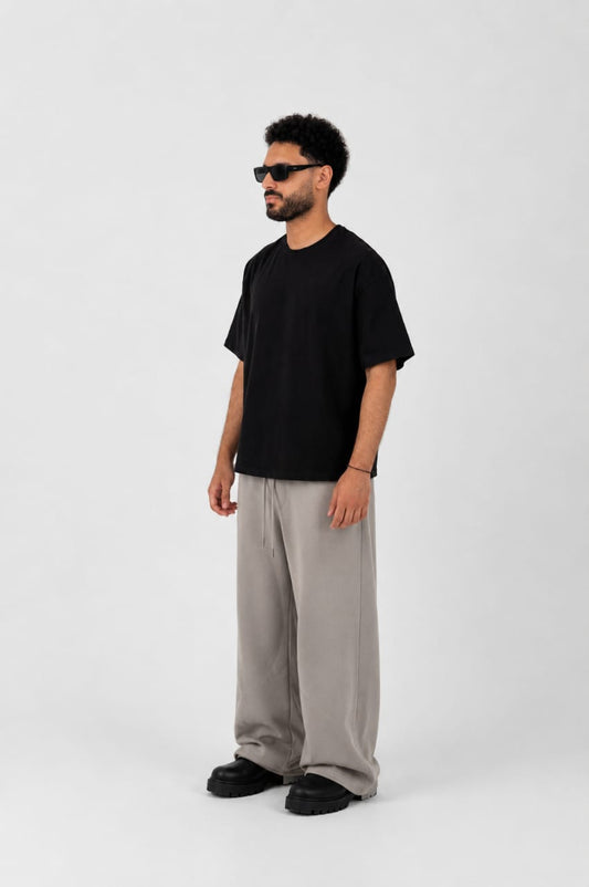 Wild Bloom Boxy Fit Tee - Black