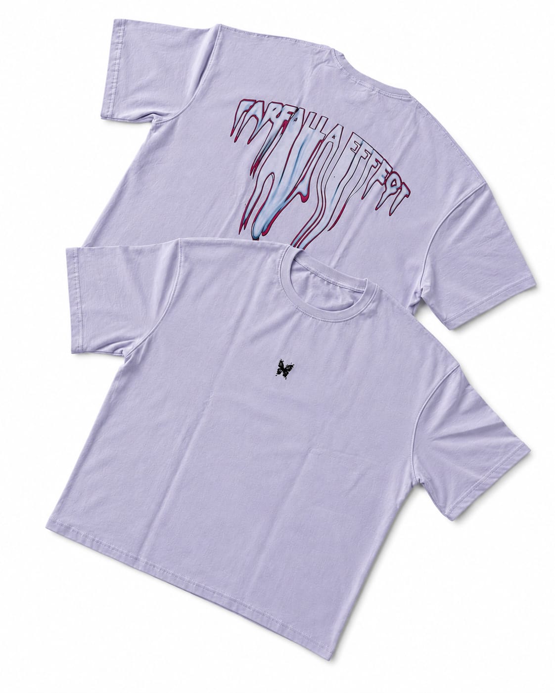 Farfalla Effect Boxy Fit Tee - White